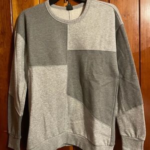 Wild fable grey color block sweatshirt